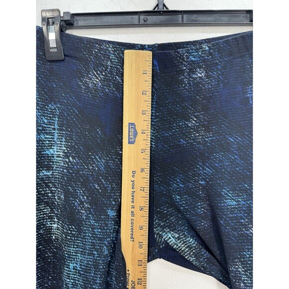 Clara SunWoo Ankle Pants Womens Small Black Blue Pull On Leggings Stretch USA - Picture 9 of 9